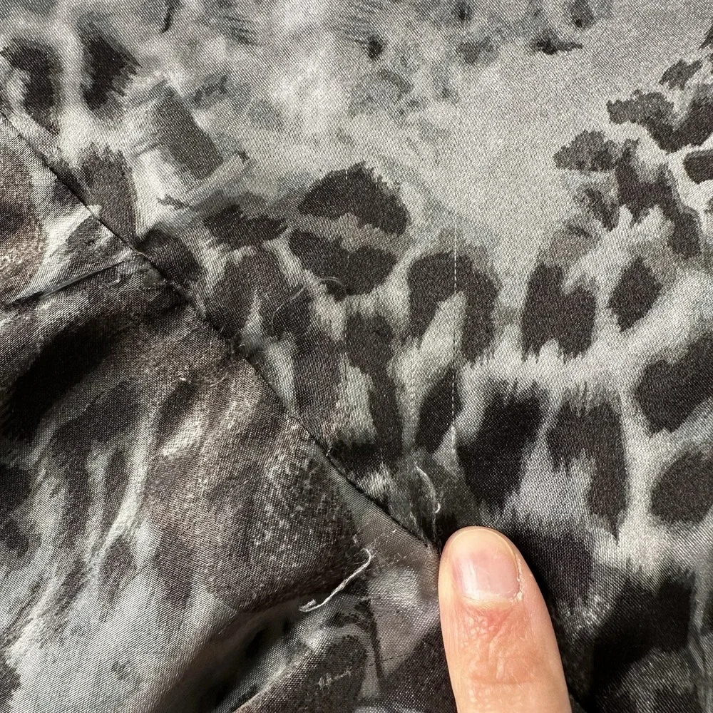 Signature By Robbie Bee Satin Skirt Animal‎ Print Asymmetrical Fairy Y2K Sz 12